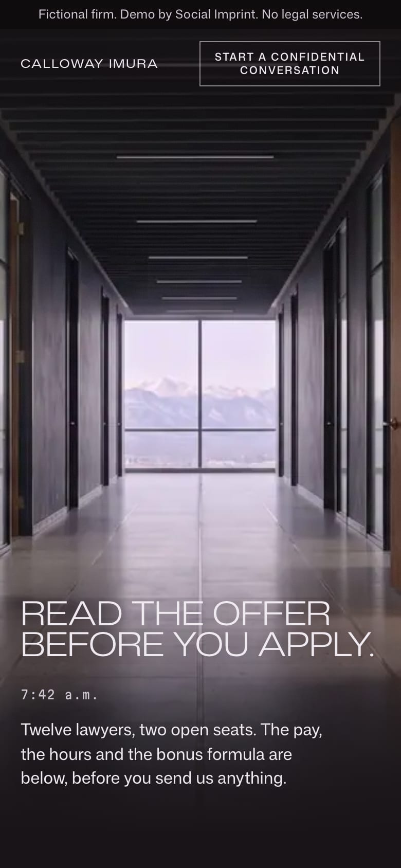 Calloway Imura LLP on a phone