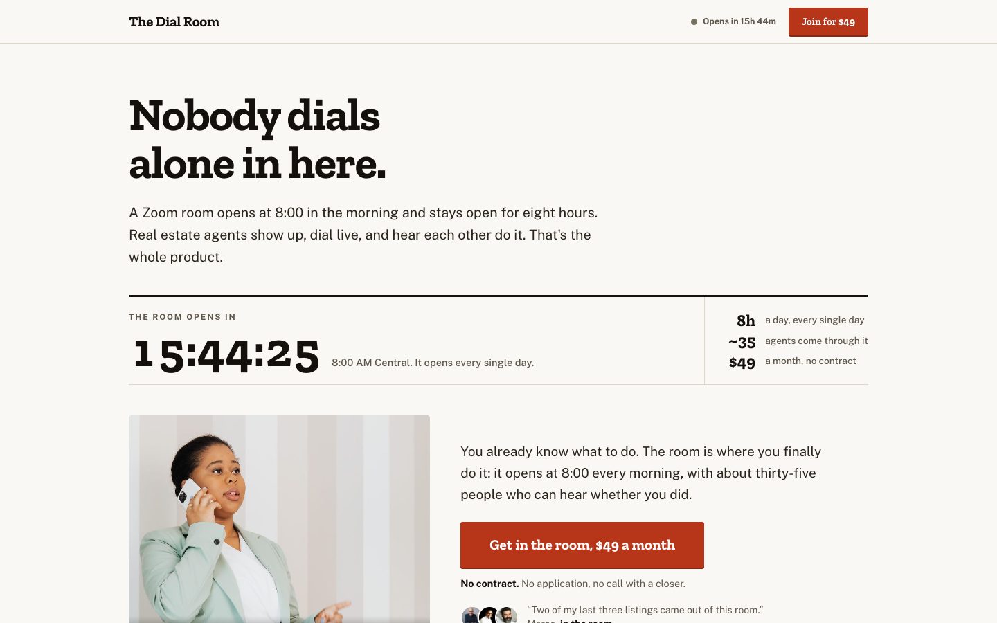 The Dial Room home page
