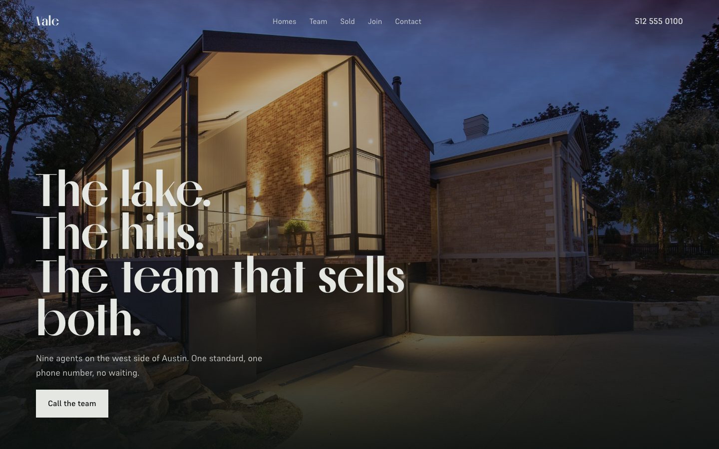 Vale Collective home page
