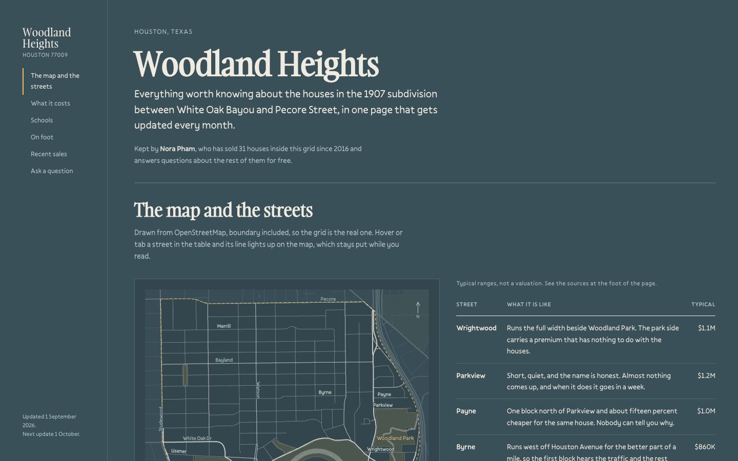 Woodland Heights home page