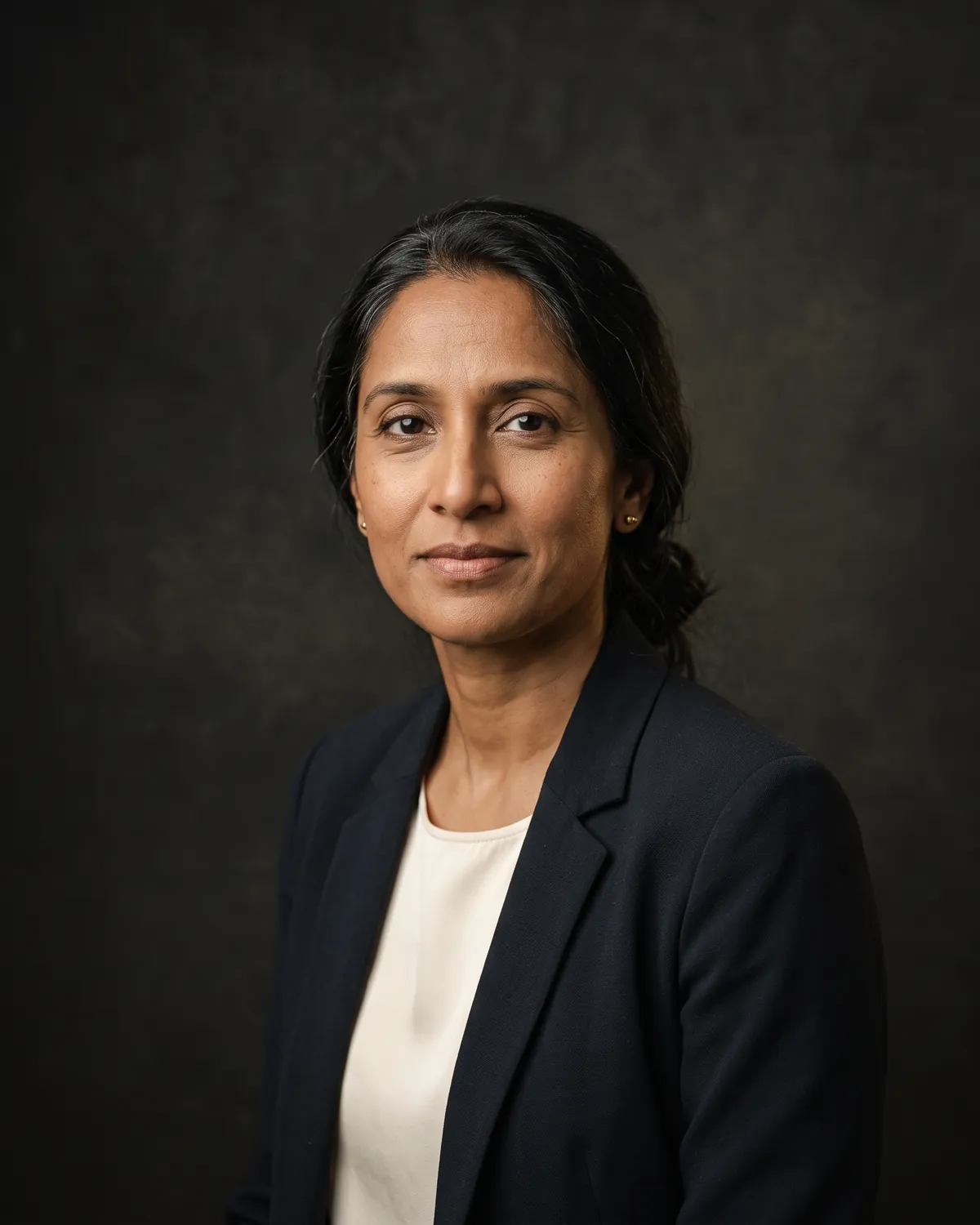 Portrait of Anjali Ramaswamy-Cole, fictional attorney